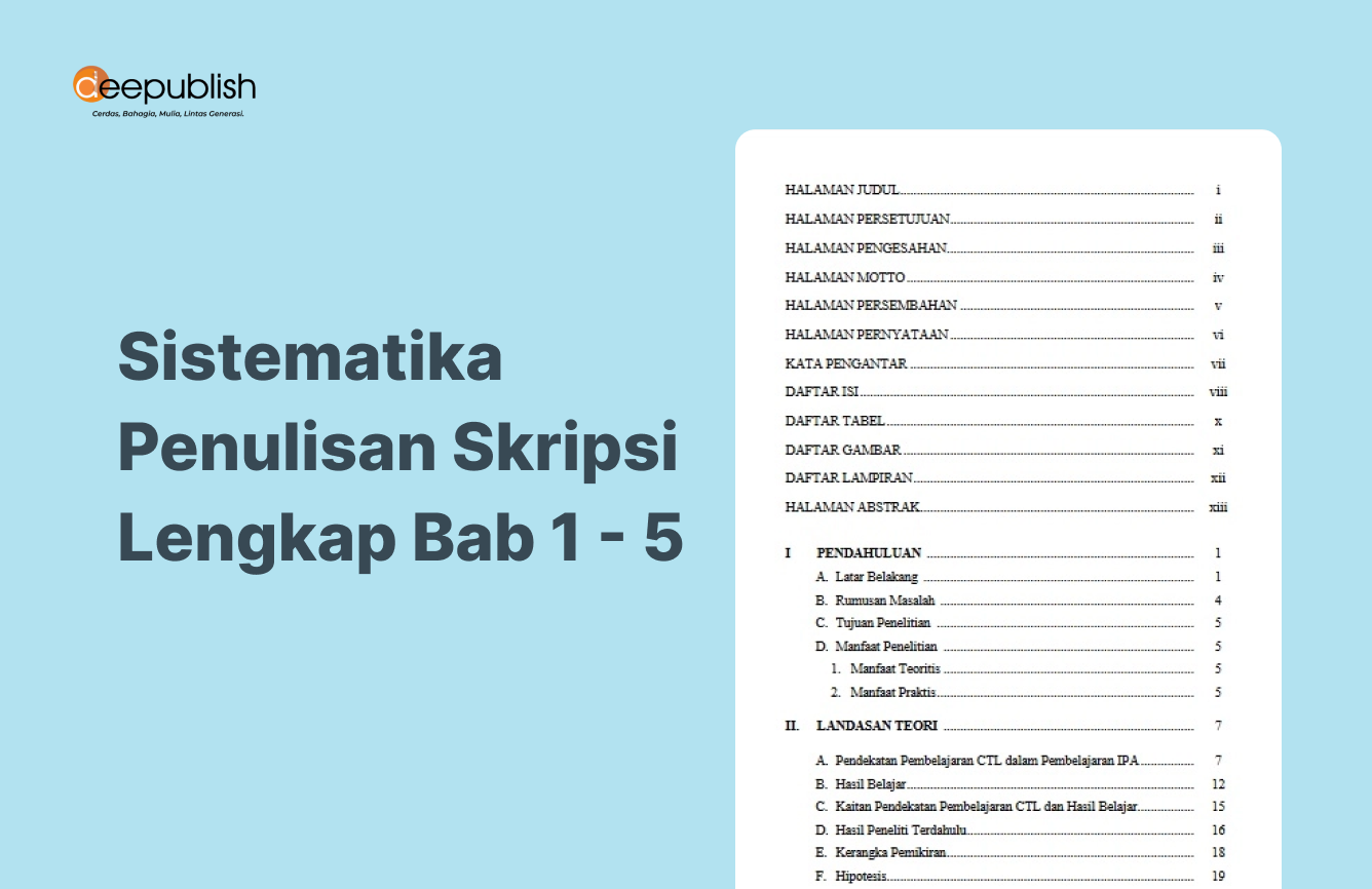 Sistematika Penulisan Skripsi [Lengkap Bab 1-5] – Eandy Network